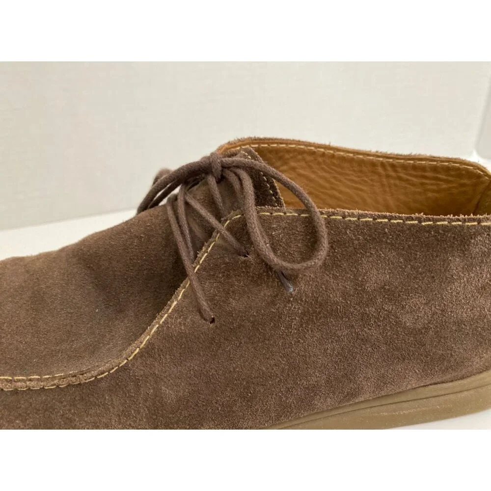 Johnnie-O Men's 11M Malibu Chukka Ankle Boots‎ Brown Suede Leather Lace Up Shoes